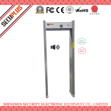 walk through metal detectors for temperature with English French voice for hotel, government